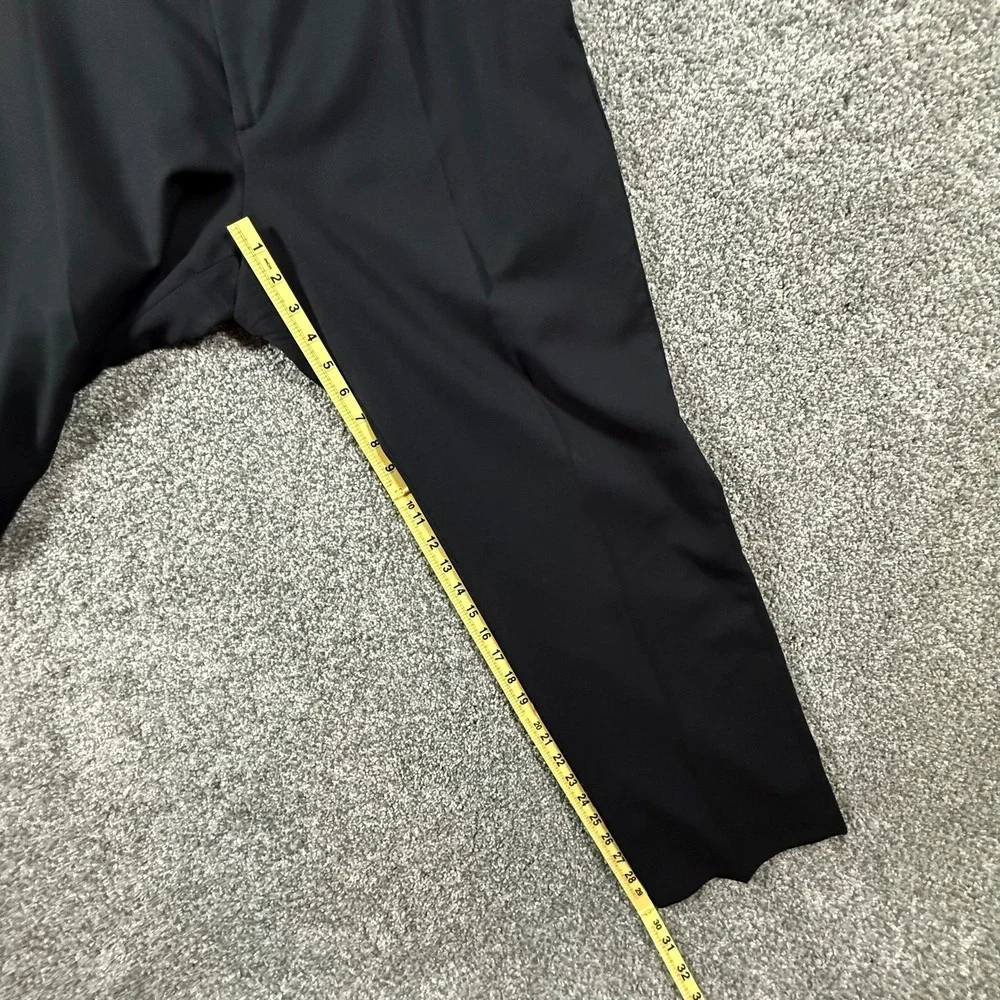 Banana Republic Men's 100% Wool Dress Pants Black Flat Front 35x30